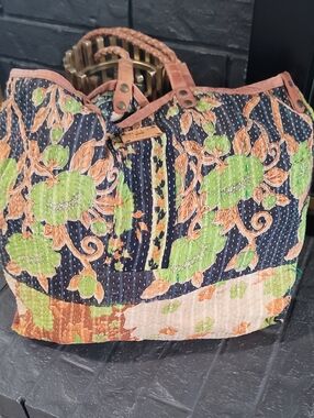 Will Leather Kantha Tote Bag